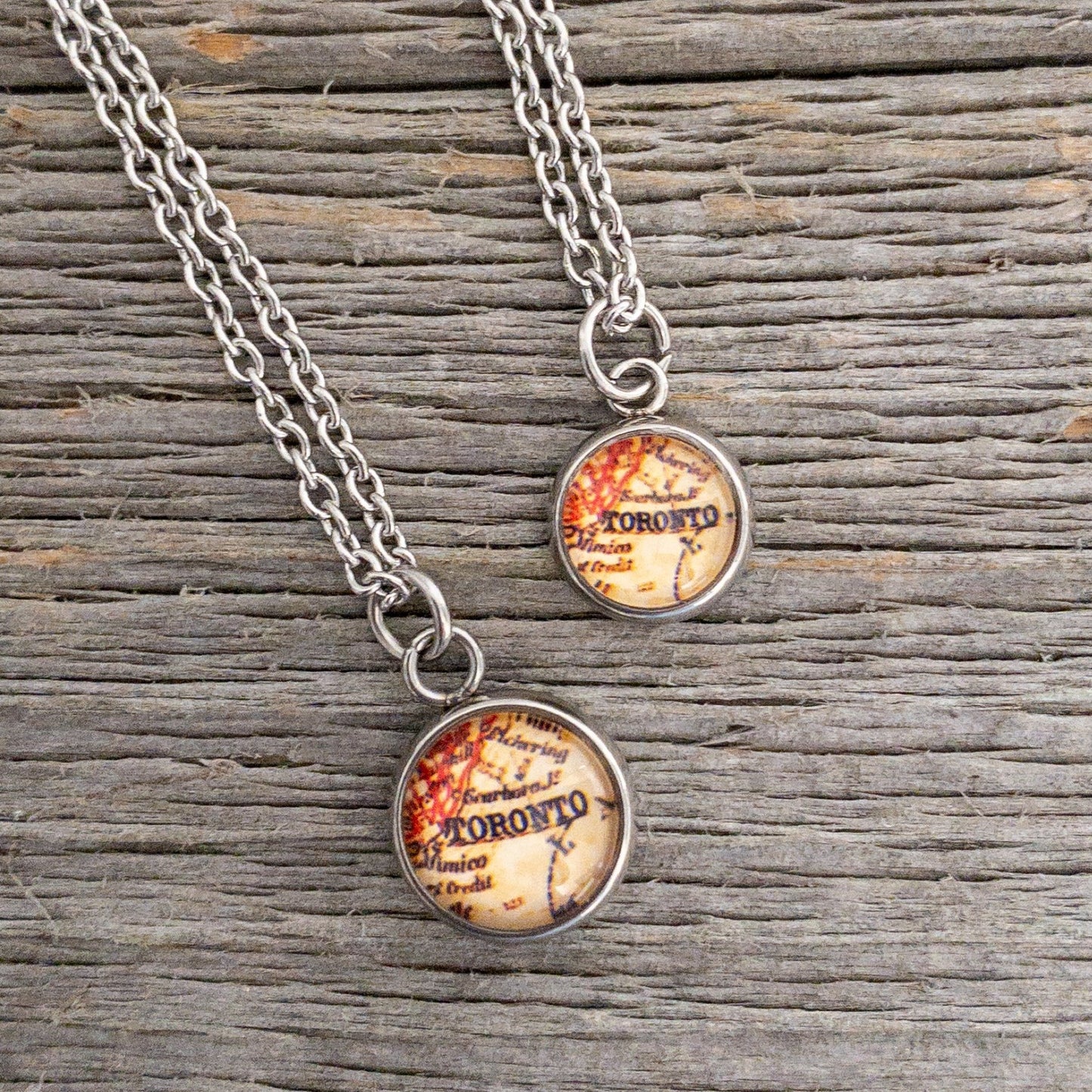 Vintage Toronto Map Necklace - Lisa Young Design
