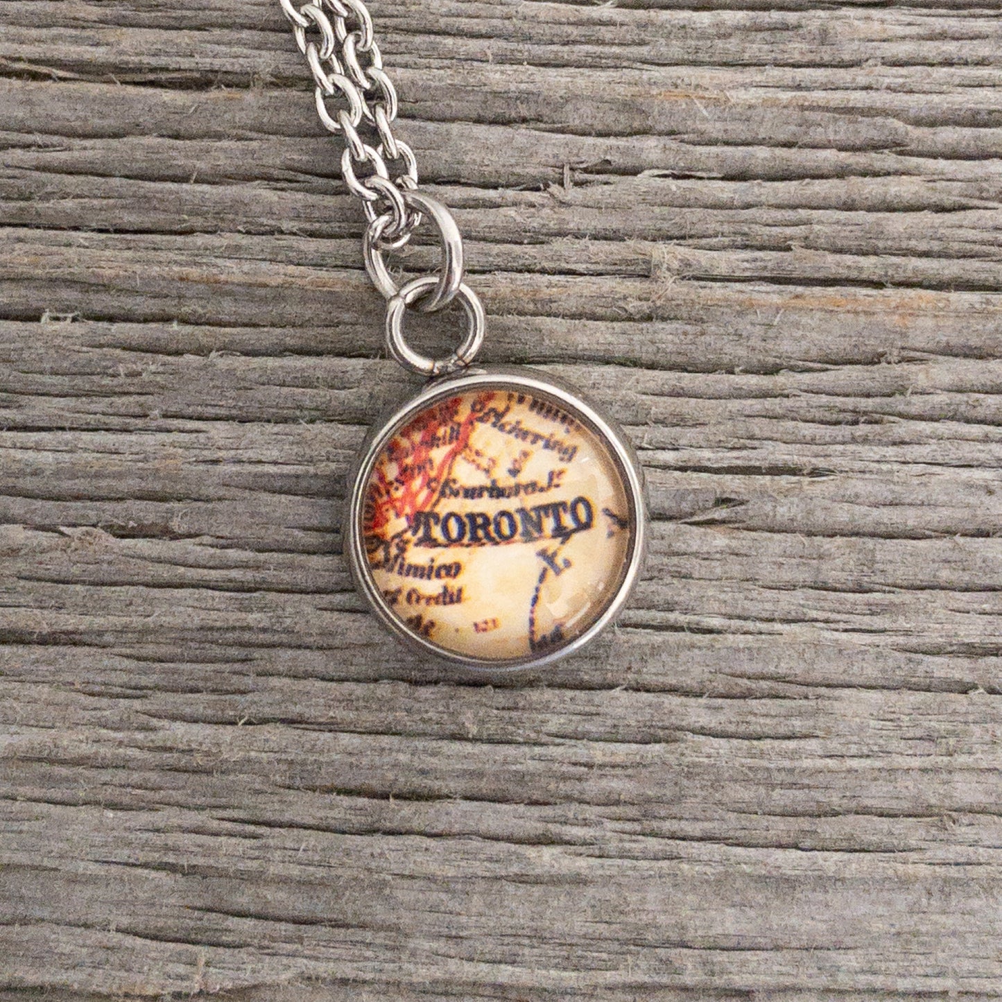 Vintage Toronto Map Necklace - Lisa Young Design