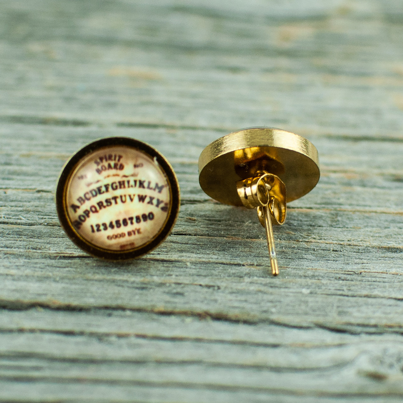 Ouija Board Stud Earrings 10mm