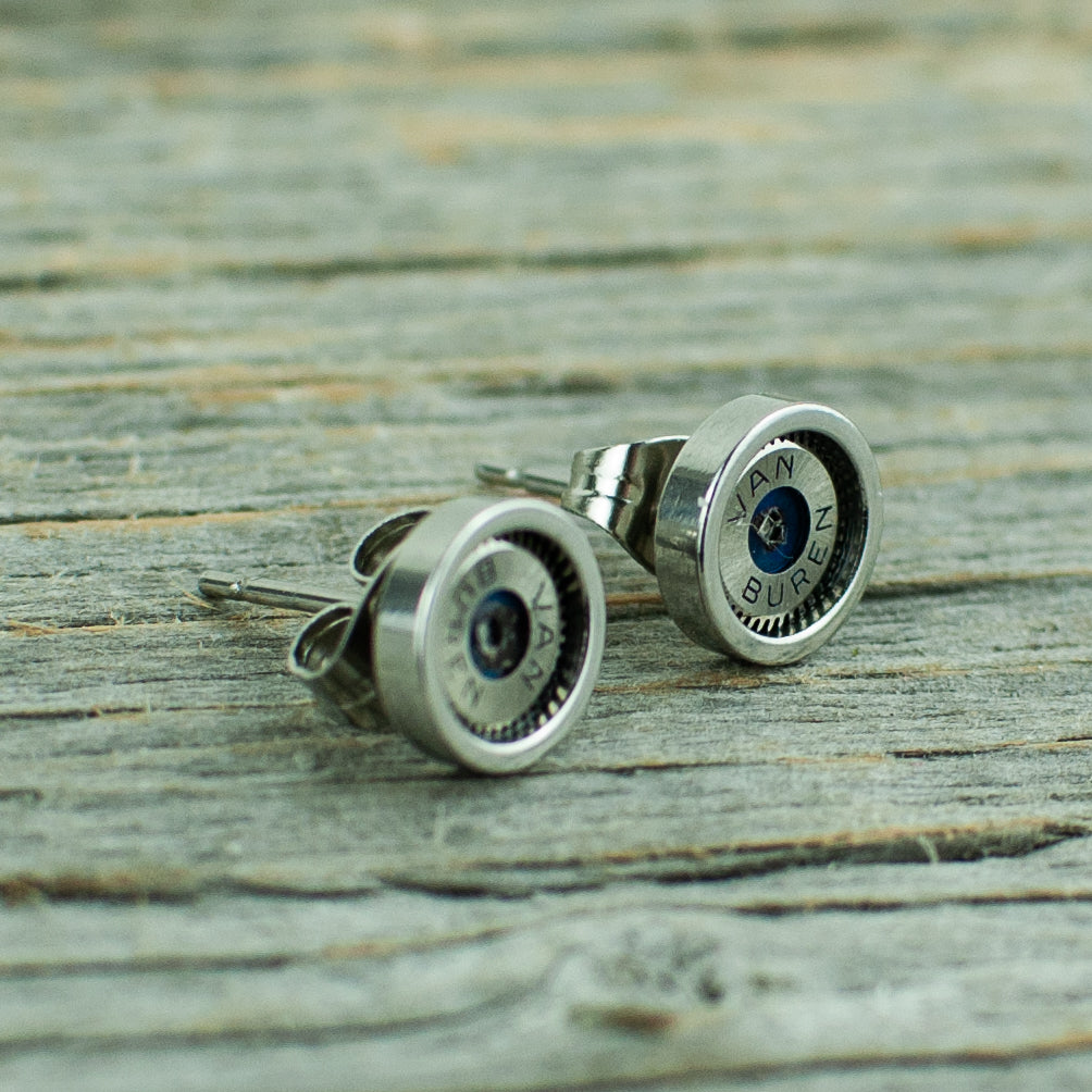 Micro gear earrings 6mm