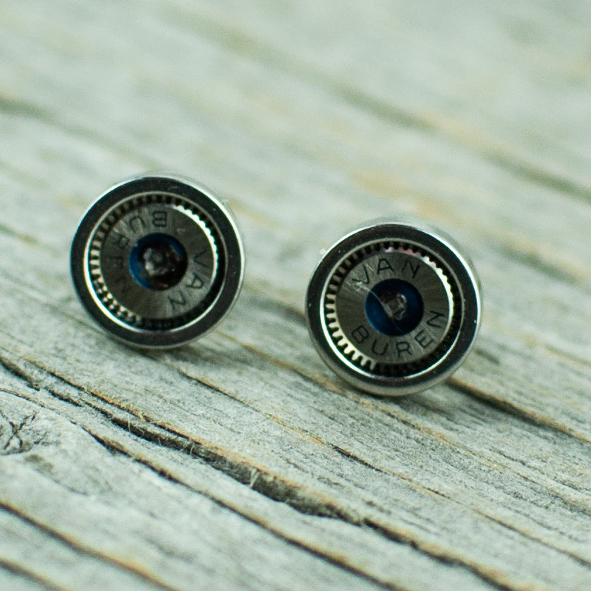 Micro gear earrings 6mm