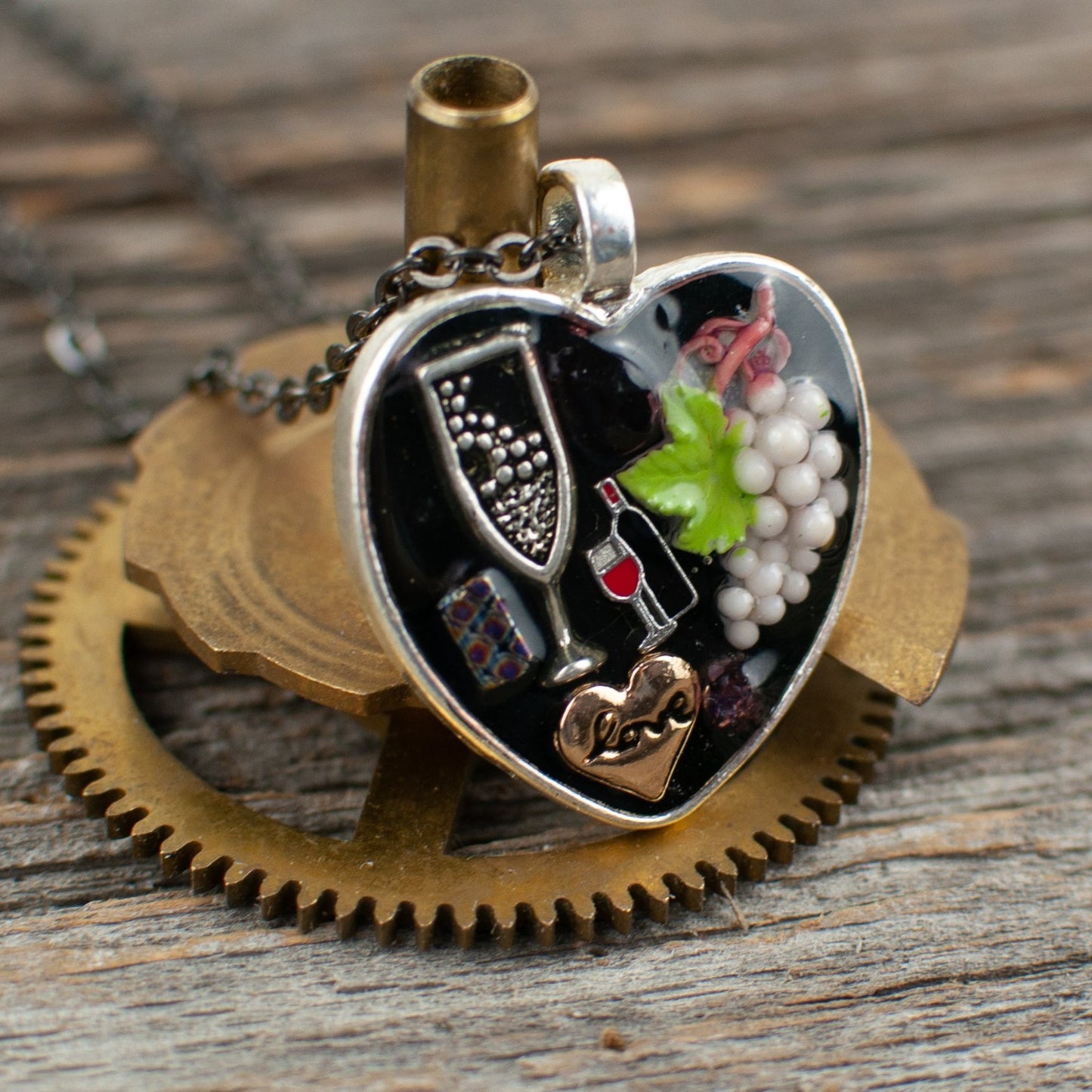 Wine lover Necklace - Lisa Young Design