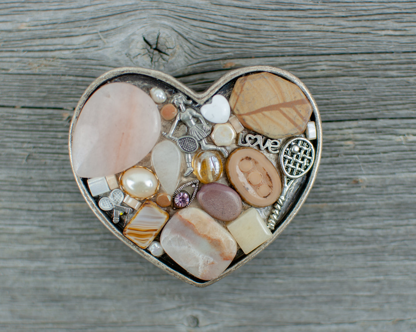 Tennis theme heart Belt Buckle - Lisa Young Design