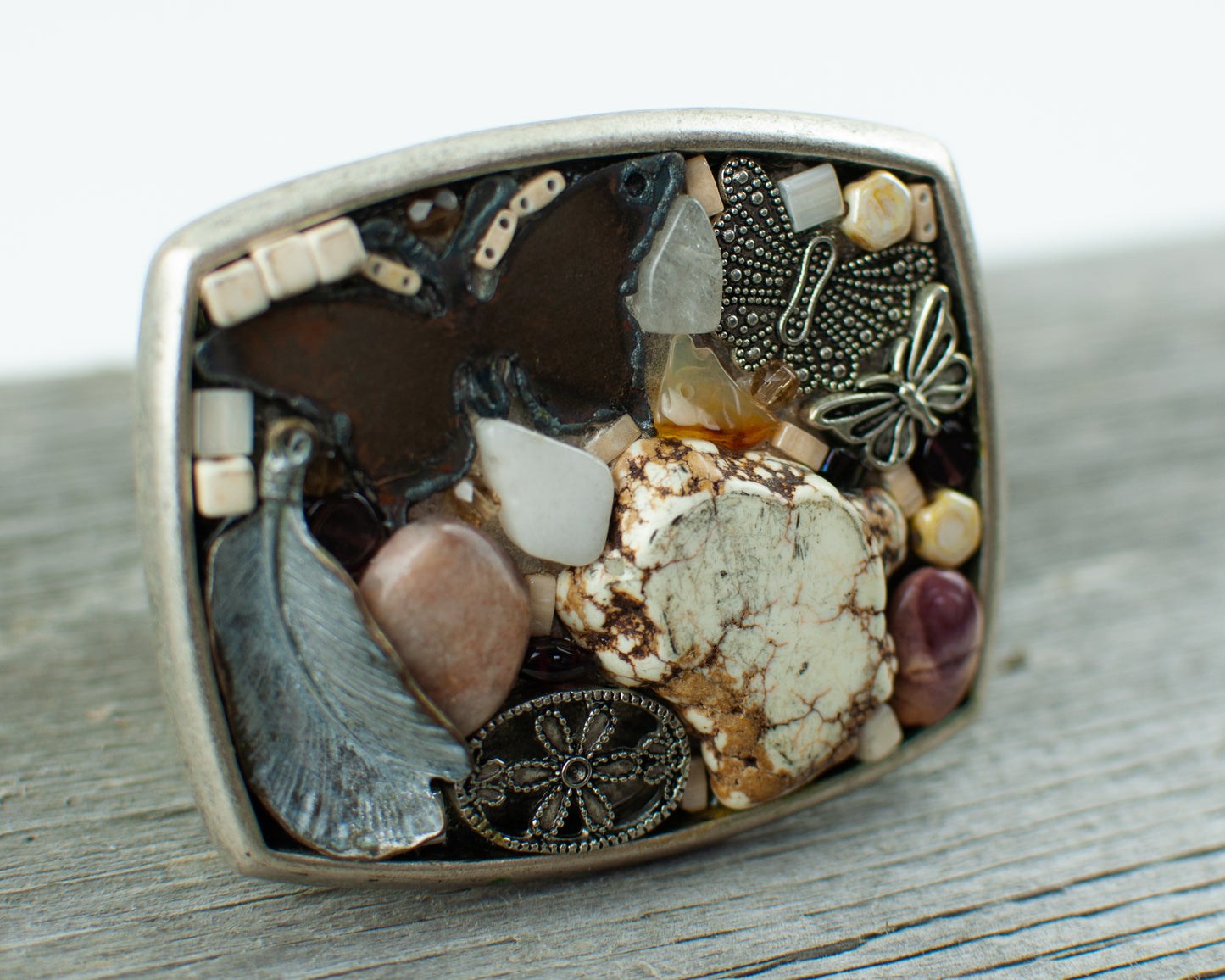 Butterfly Theme Belt Buckle - Lisa Young Design