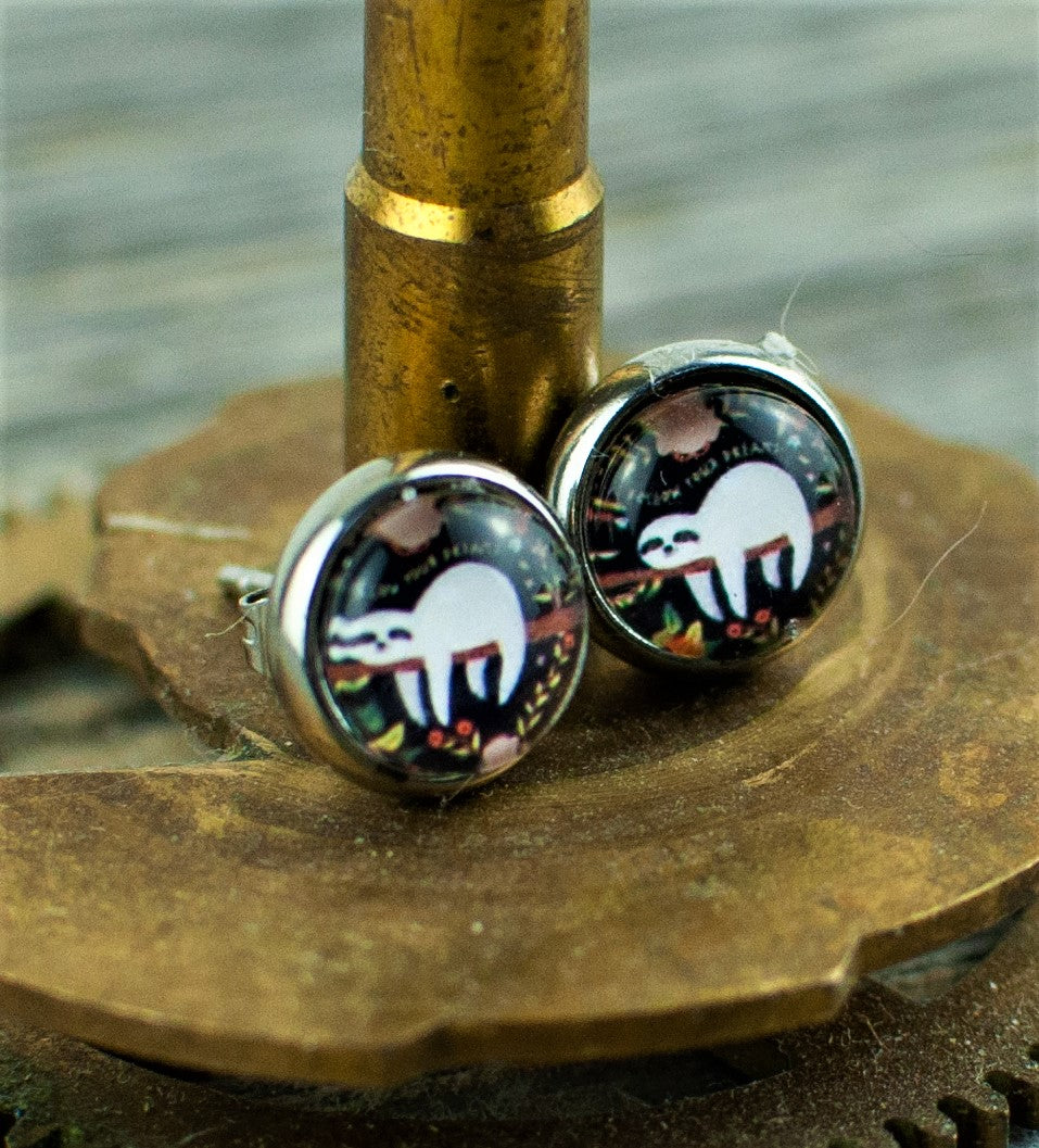 Sloth stud earrings - Lisa Young Design