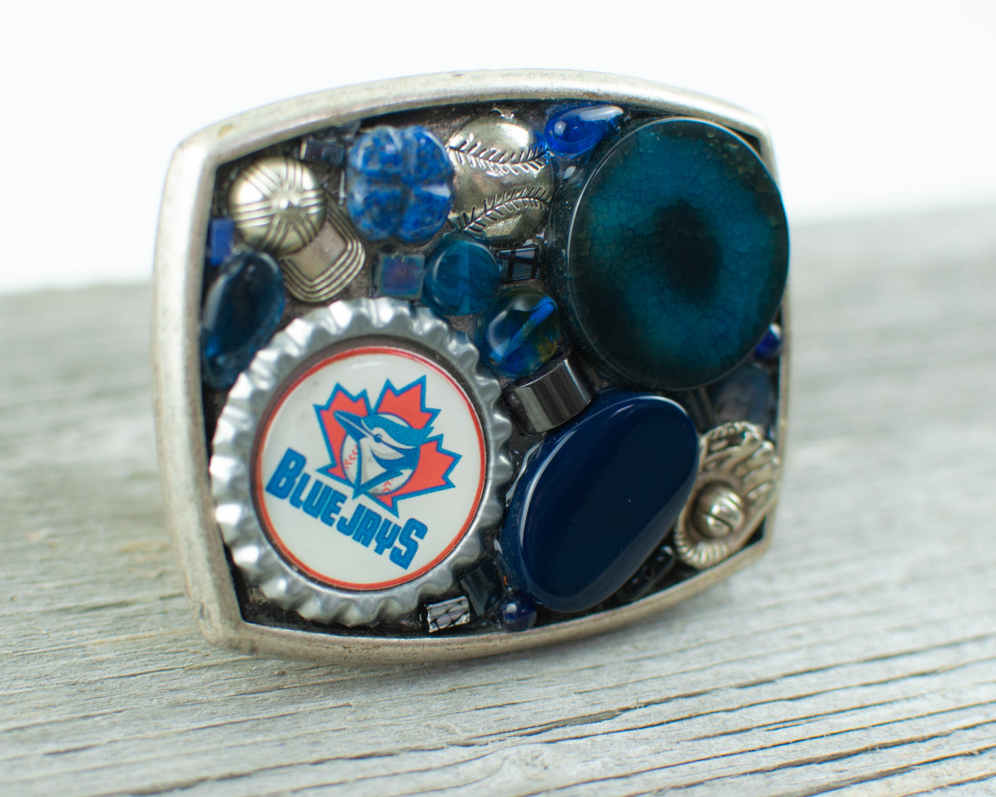 Toronto Blue Jays theme Belt Buckle - Lisa Young Design