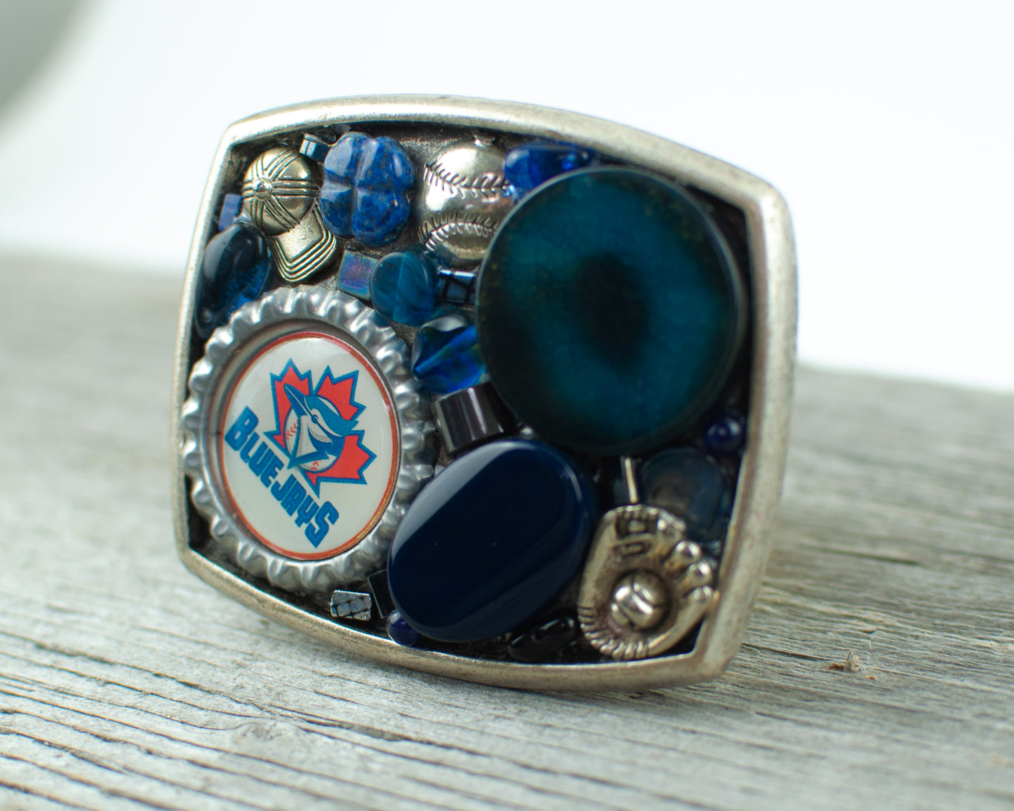 Toronto Blue Jays theme Belt Buckle - Lisa Young Design