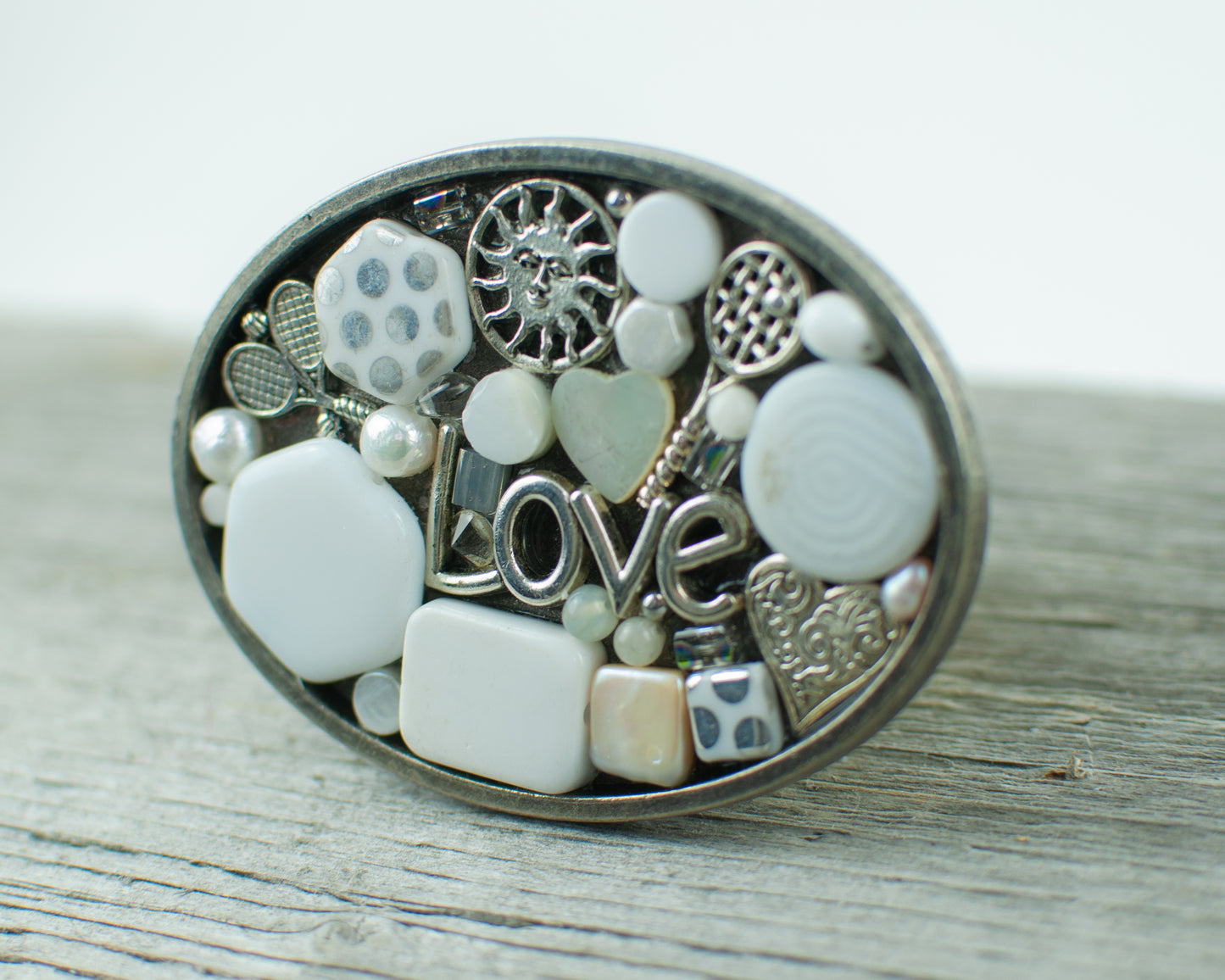 Tennis lovers theme Oval Belt Buckle - Lisa Young Design