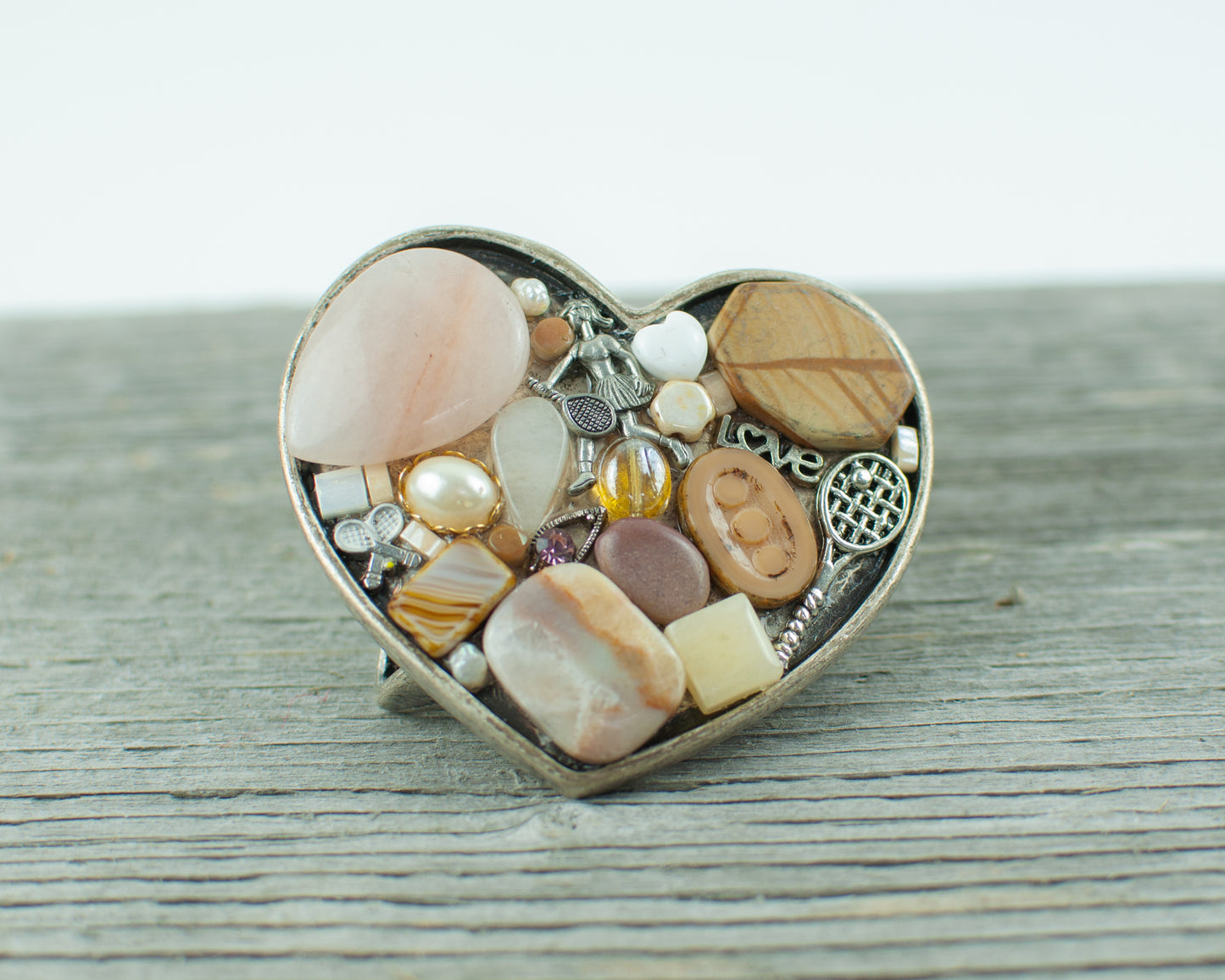 Tennis theme heart Belt Buckle - Lisa Young Design