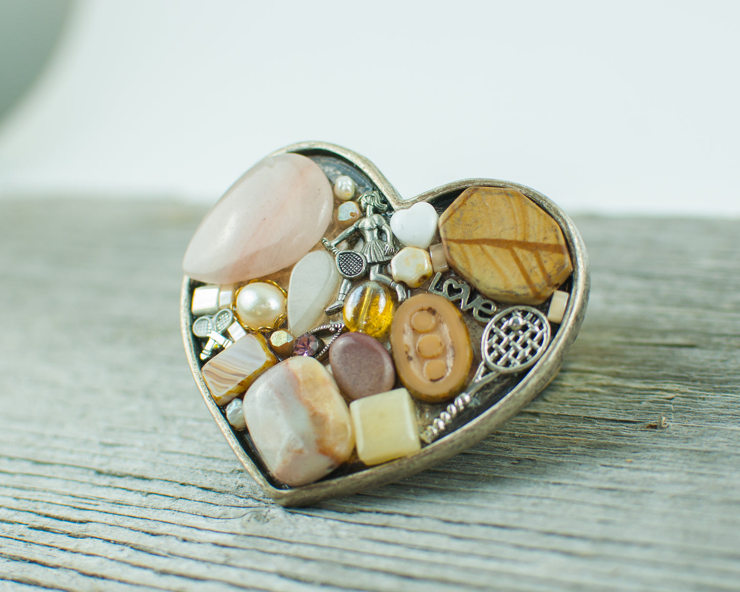 Tennis theme heart Belt Buckle - Lisa Young Design