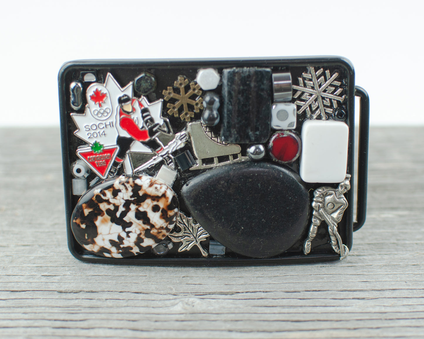 Hockey theme Belt Buckle - Lisa Young Design