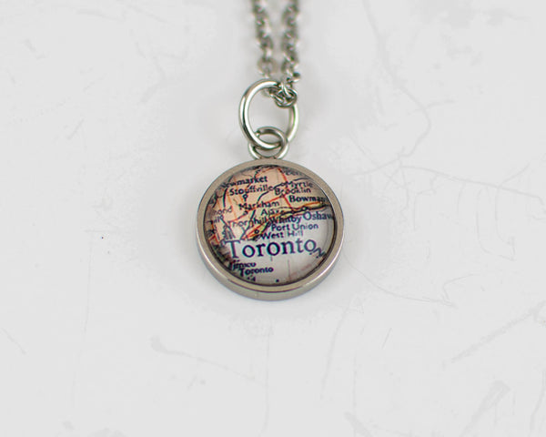 Toronto  Map Necklace - Lisa Young Design