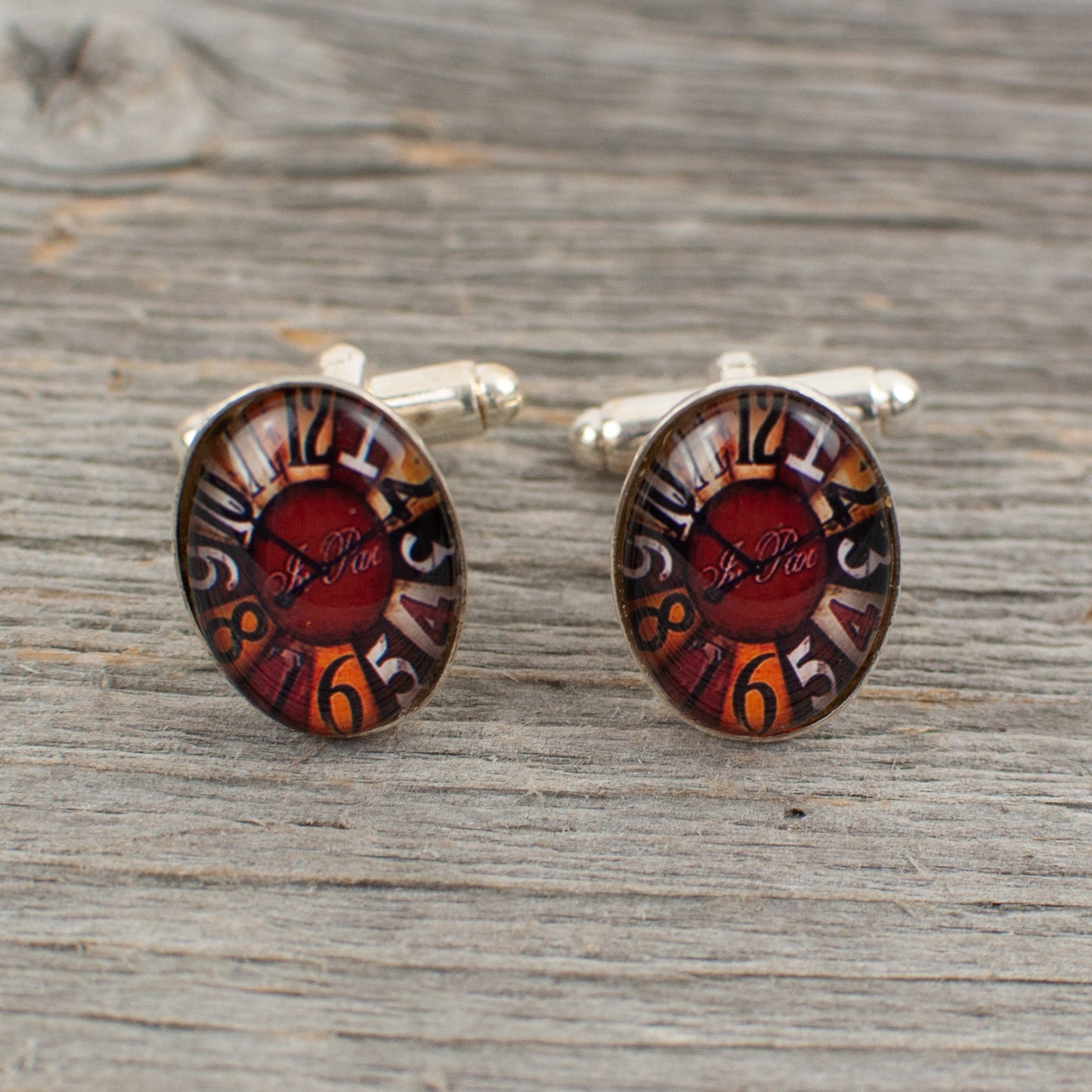 Oval Watch Face Cufflinks - Lisa Young Design