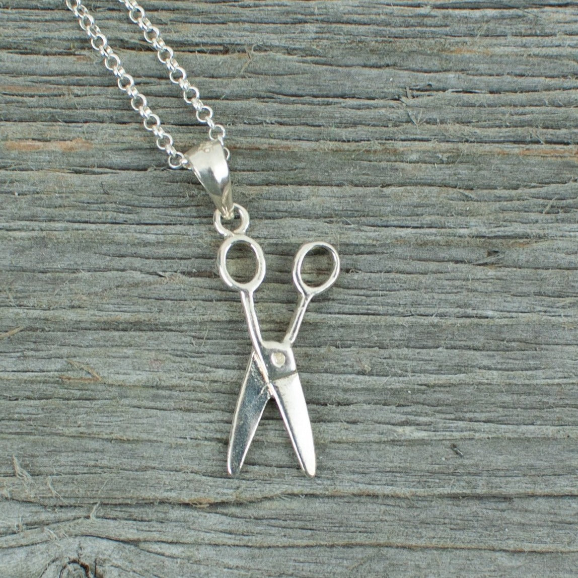 Scissors charm  Silver Necklace - Lisa Young Design