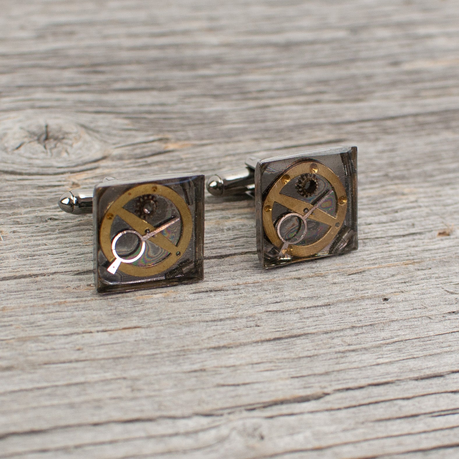 Watch part Cuff links - Lisa Young Design