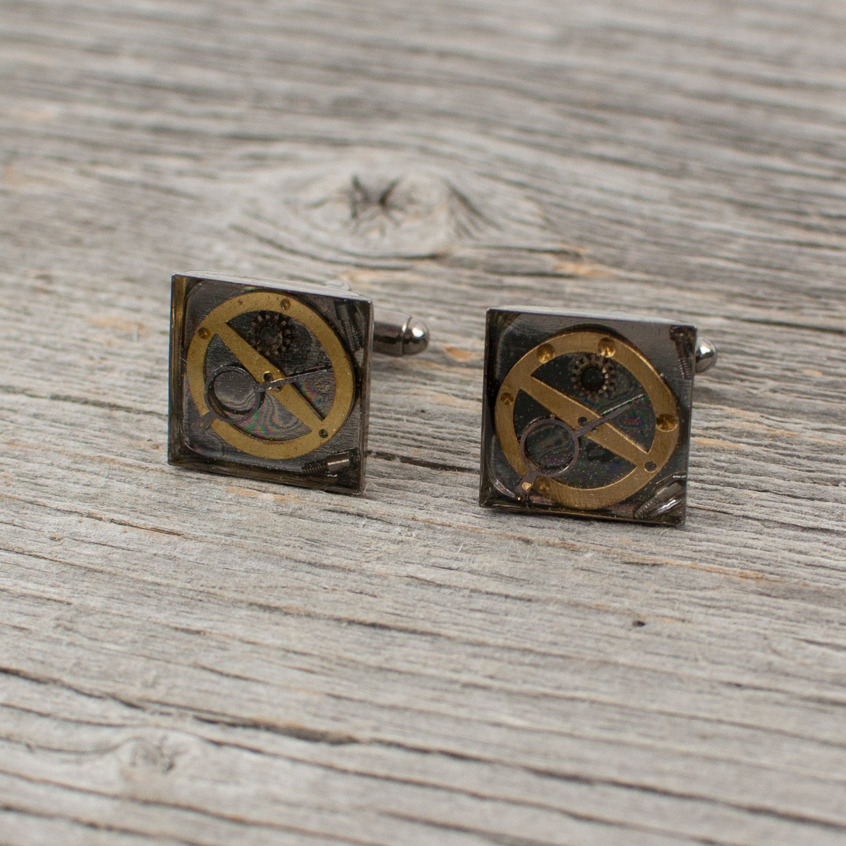 Watch part Cuff links - Lisa Young Design
