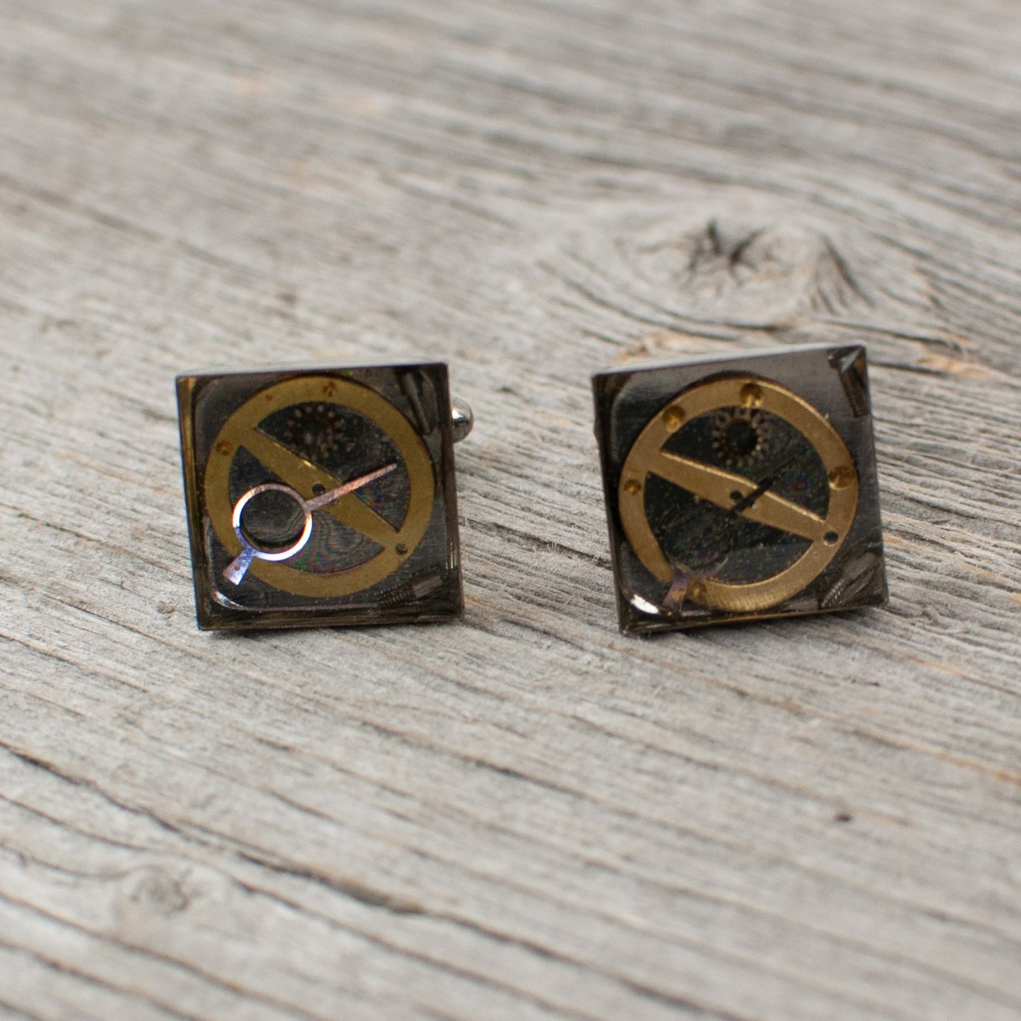 Watch part Cuff links - Lisa Young Design