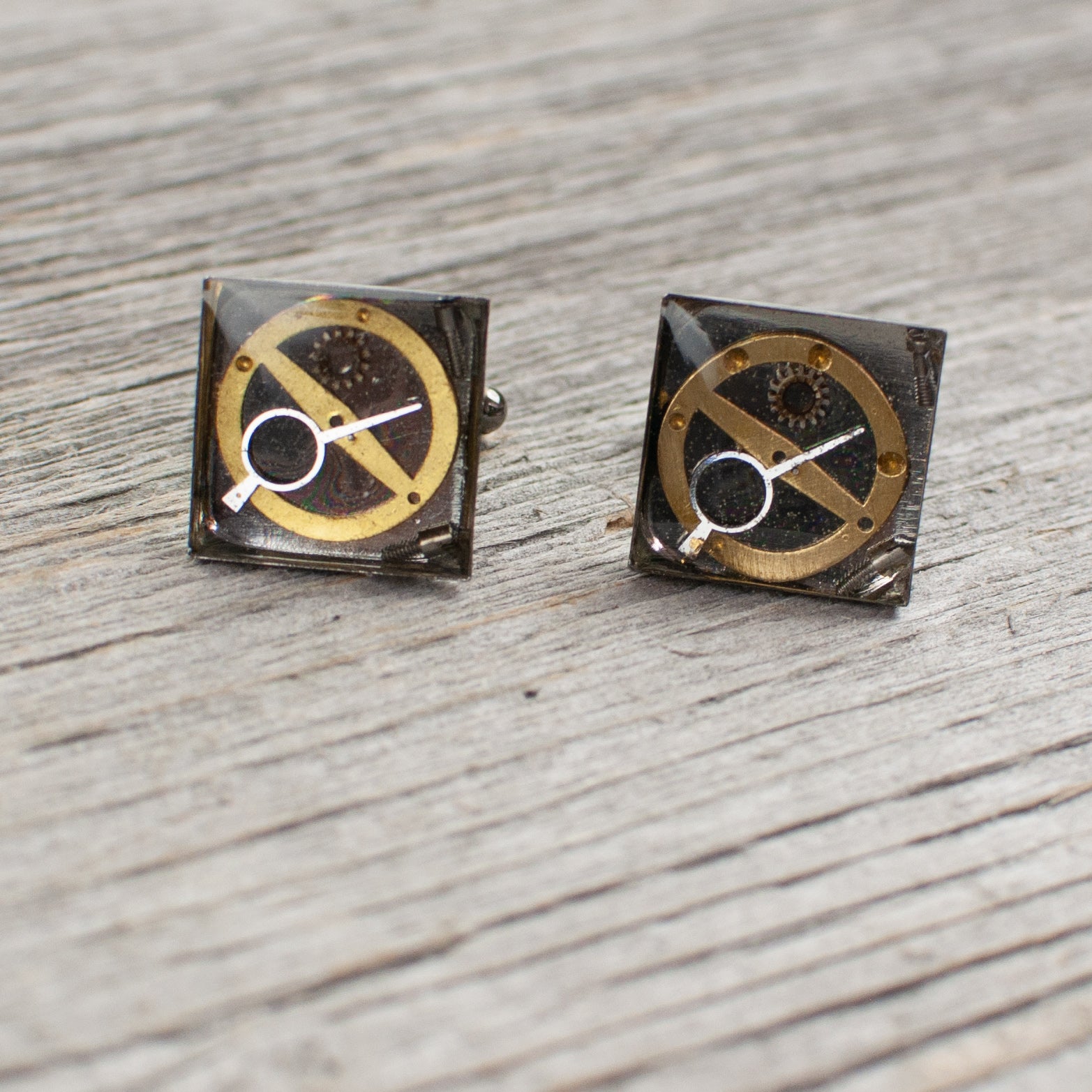 Watch part Cuff links - Lisa Young Design