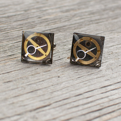 Watch part Cuff links - Lisa Young Design