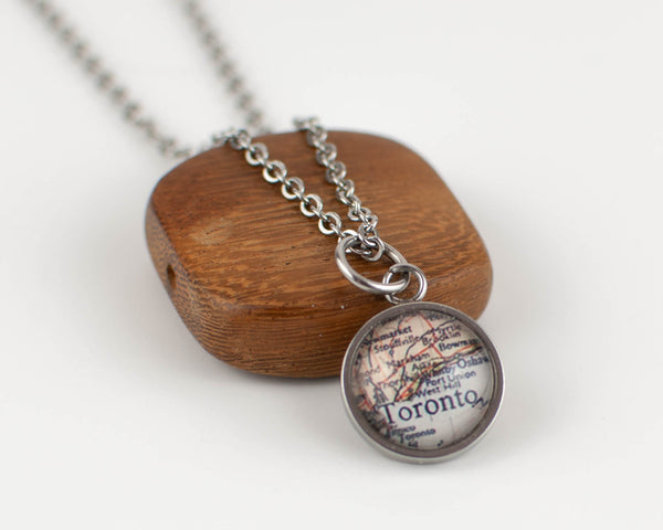 Toronto  Map Necklace - Lisa Young Design