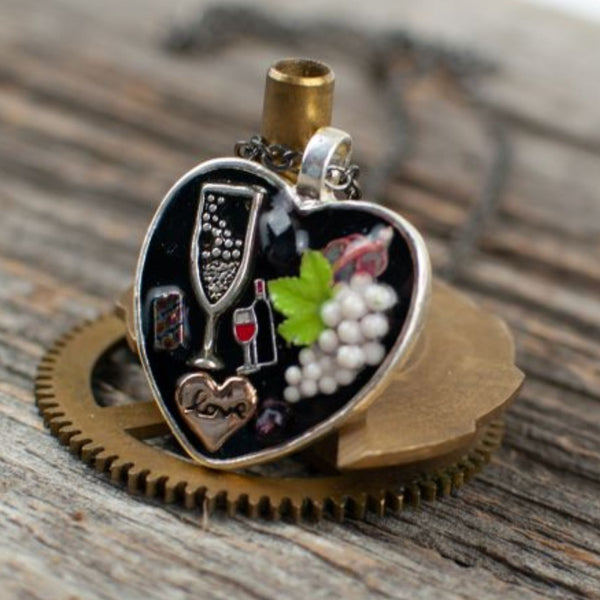 Wine lover Necklace - Lisa Young Design