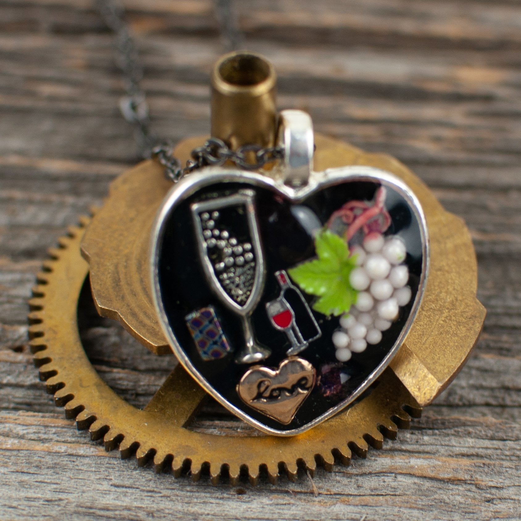 Wine lover Necklace - Lisa Young Design