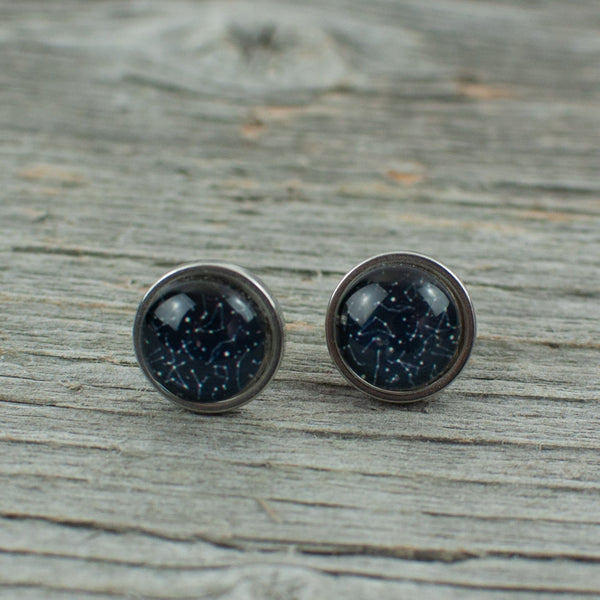 Constellations stud earrings10mm - Lisa Young Design
