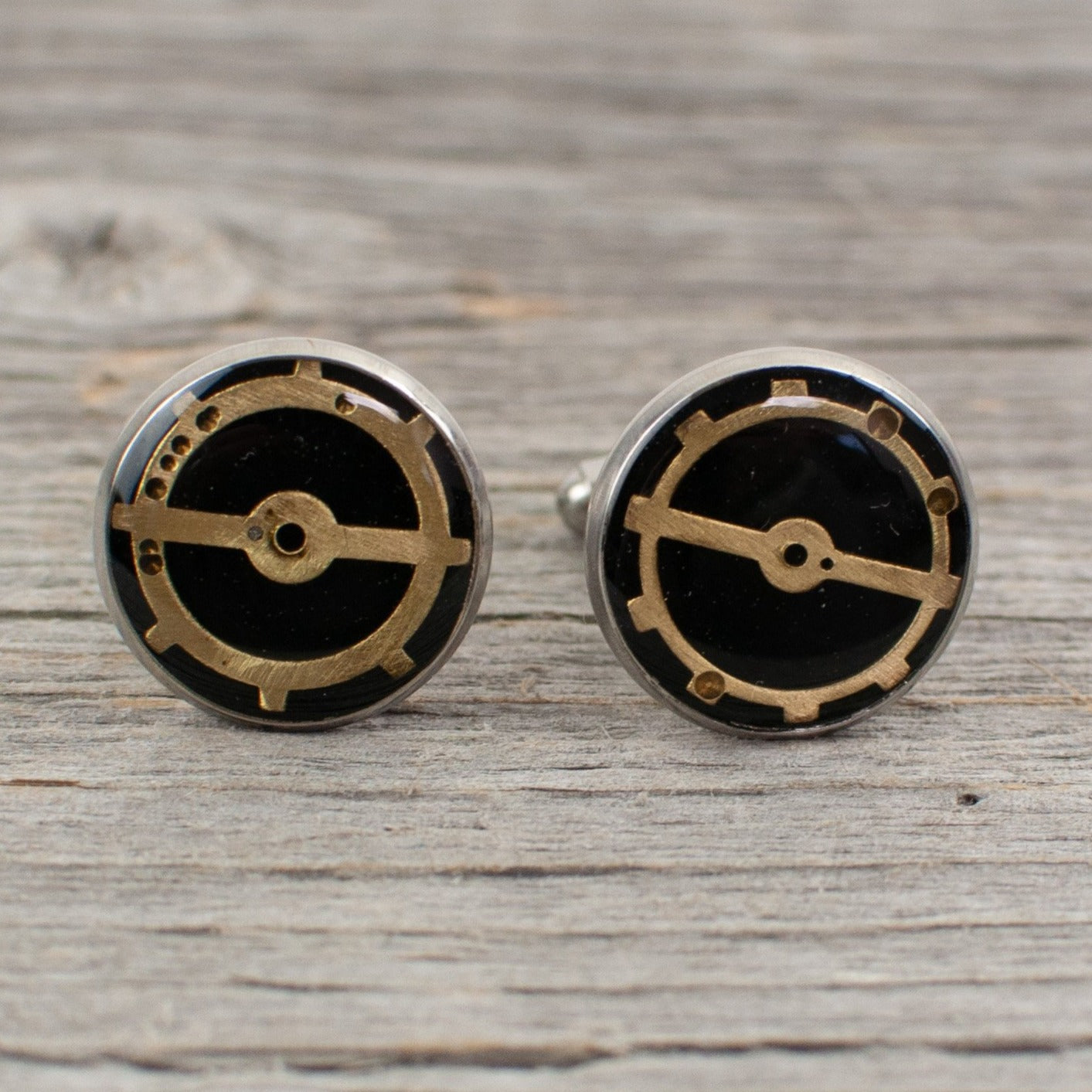 Watch part Cuff links - Lisa Young Design