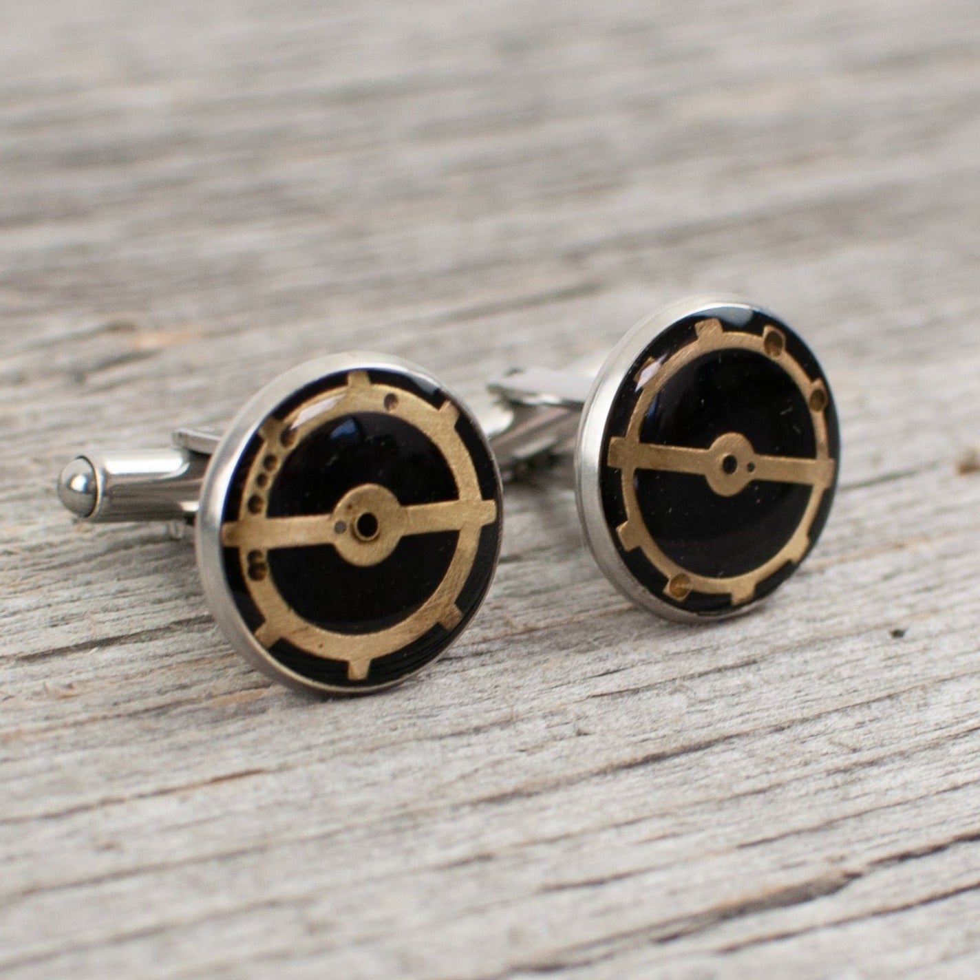 Watch part Cuff links - Lisa Young Design