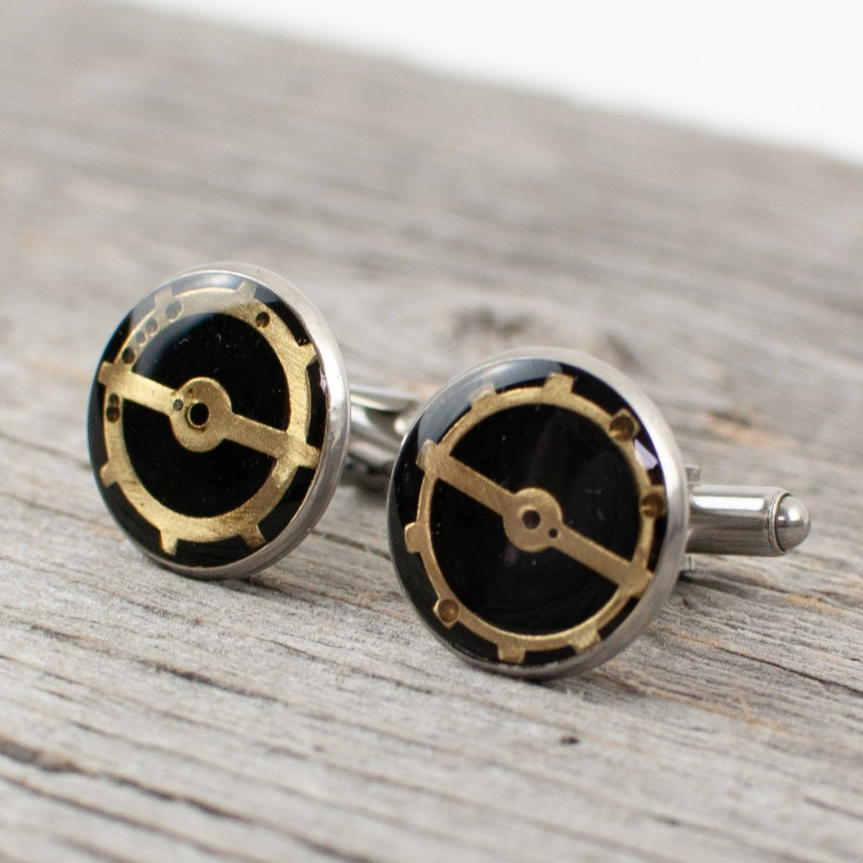 Watch part Cuff links - Lisa Young Design