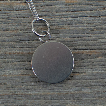 Blue Micro watch gear Necklace