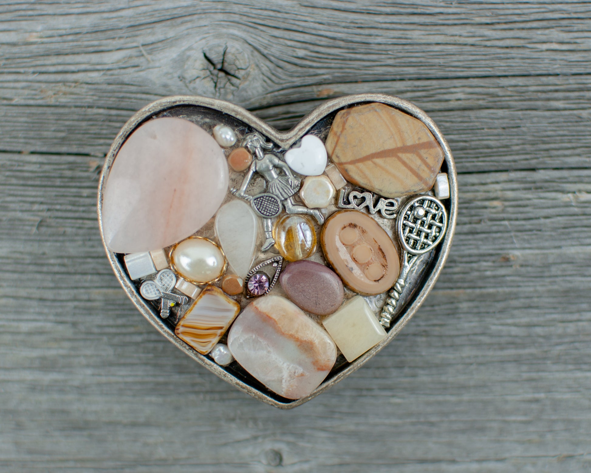 Tennis theme heart  Belt Buckle - Lisa Young Design