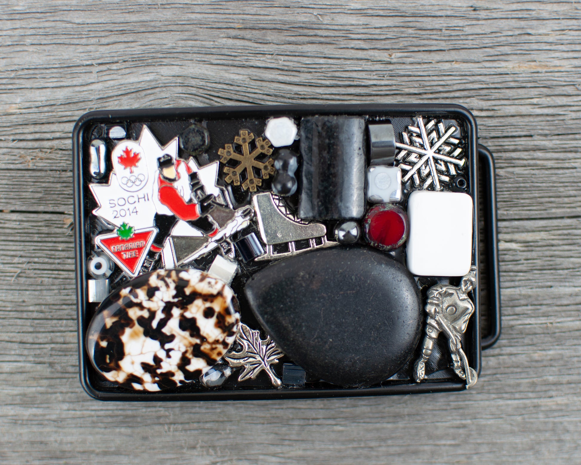 Hockey theme Belt Buckle - Lisa Young Design