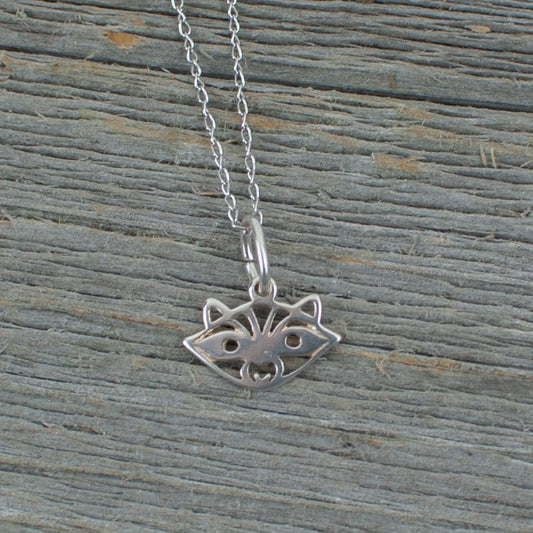 Raccoon  Silver Necklace - Lisa Young Design