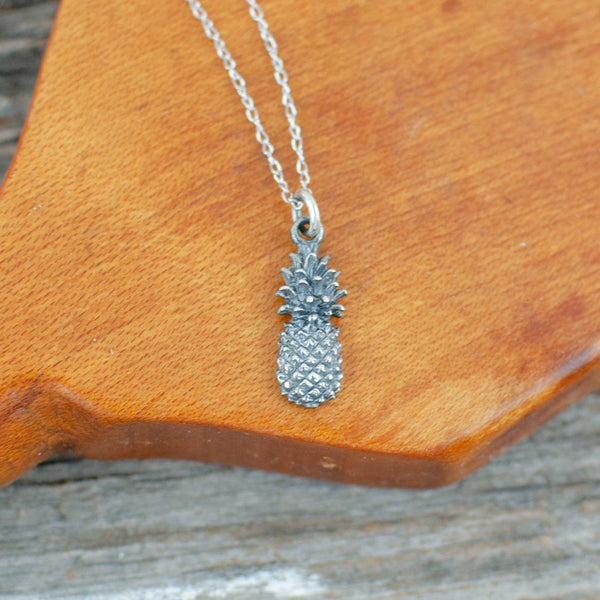 Pineapple  Silver Necklace - Lisa Young Design