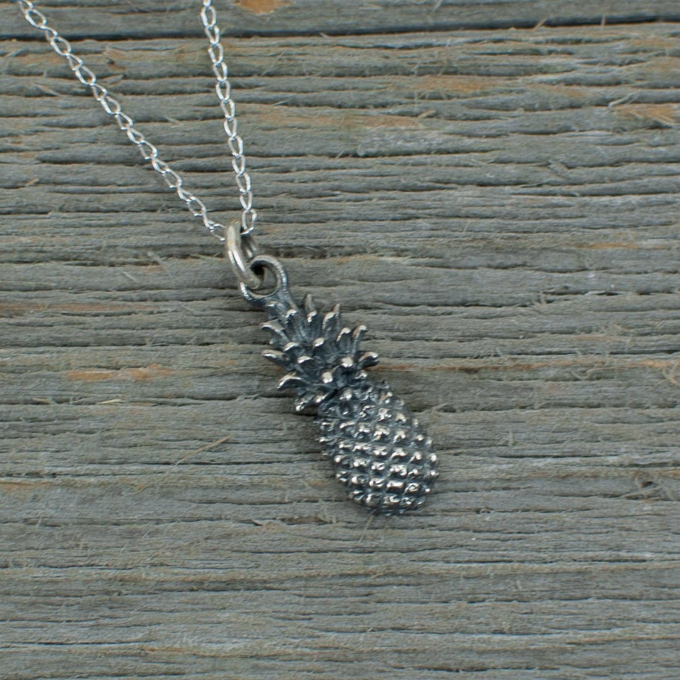 Pineapple  Silver Necklace - Lisa Young Design