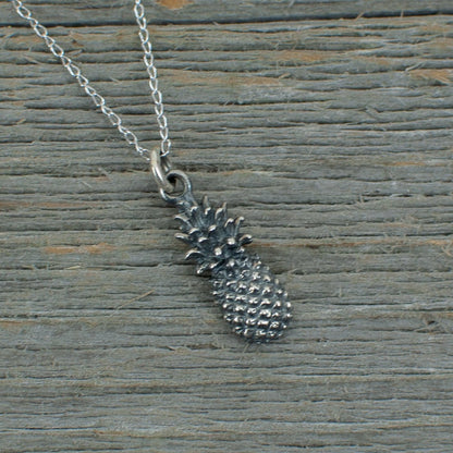 Pineapple  Silver Necklace - Lisa Young Design