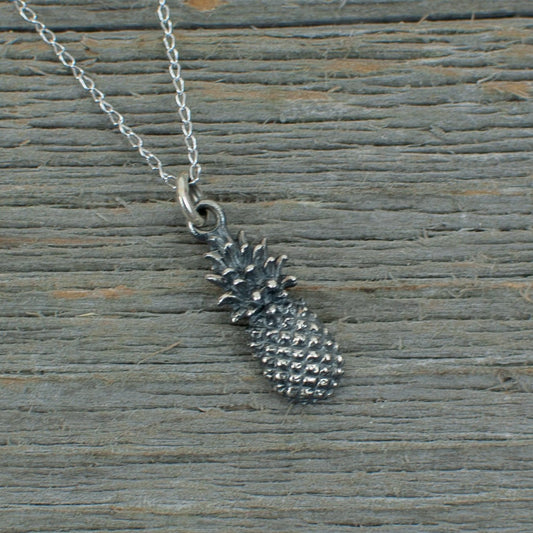 Pineapple  Silver Necklace - Lisa Young Design