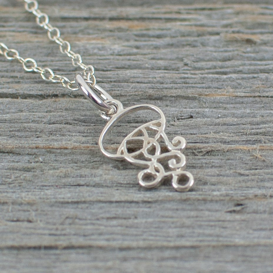 Jellyfish charm Silver Necklace - Lisa Young Design