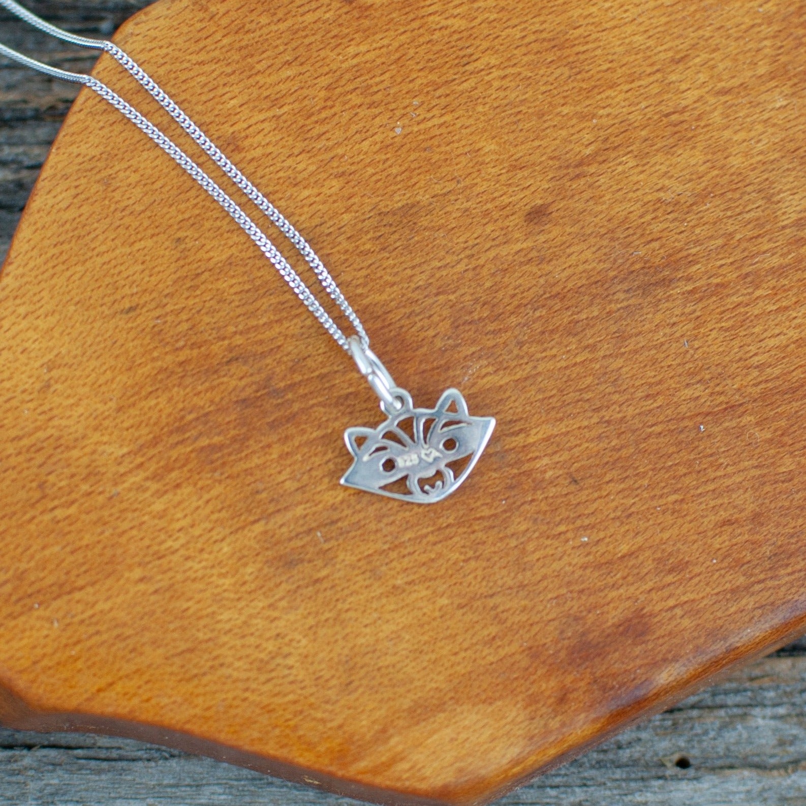 Raccoon  Silver Necklace - Lisa Young Design