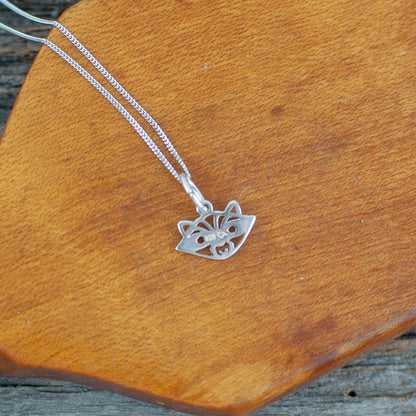 Raccoon  Silver Necklace - Lisa Young Design