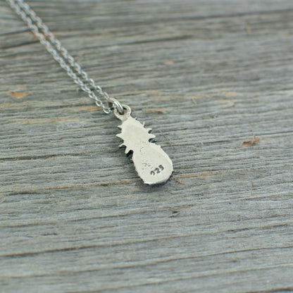 Pineapple  Silver Necklace - Lisa Young Design