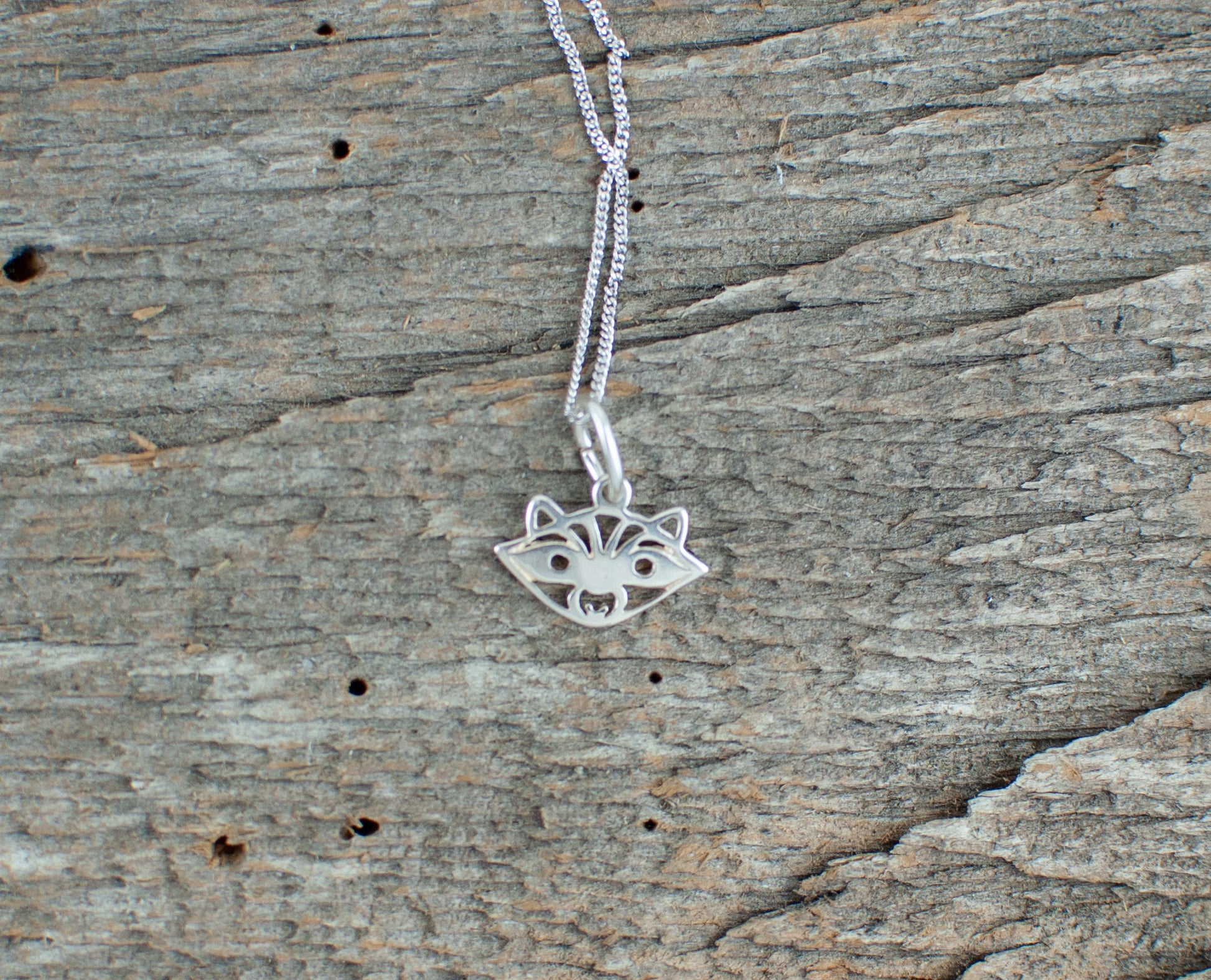 Raccoon  Silver Necklace - Lisa Young Design
