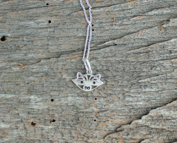 Raccoon  Silver Necklace - Lisa Young Design