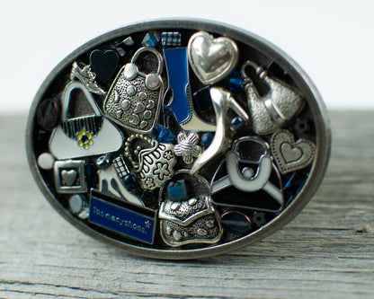 Shoe  and purse lovers theme Oval Belt Buckle - Lisa Young Design