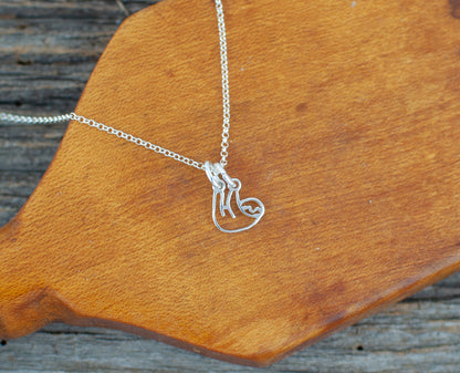 Sloth Silver Necklace - Lisa Young Design
