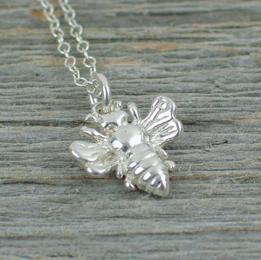 Bee charm Silver Necklace - Lisa Young Design