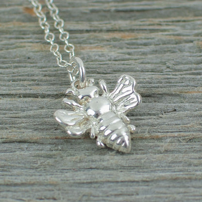 Bee charm Silver Necklace - Lisa Young Design