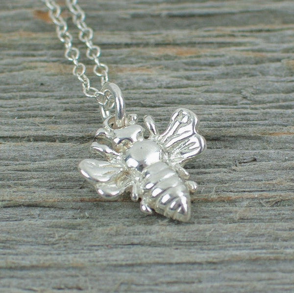 Bee charm Silver Necklace