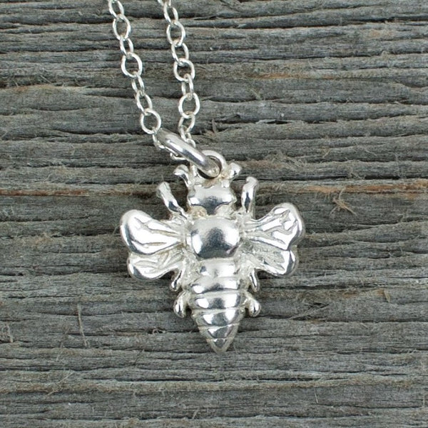 Bee charm Silver Necklace